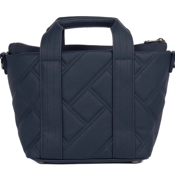 Lug Dory Matte Luxe VL Crossbody Bag in Indigo with Tartan Plaid lining - Picture 3 of 7